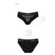 Трусики с широкой резинкой и кружевом Passion PS001 PANTIES black, size L SO4159 фото 6