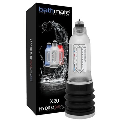 Гідропомпа Bathmate Hydromax 5 Clear (X20), для члена довжиною від 7,5 до 12,5 см, діаметр до 4,5 см HM-20-CC фото