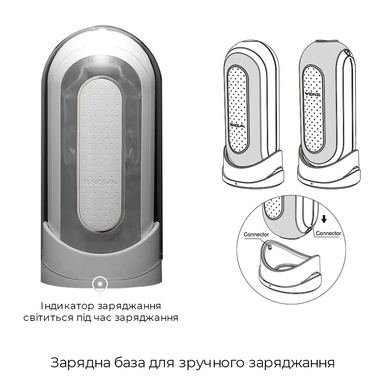 Мастурбатор Tenga Flip Zero Electronic Vibration White, змінна інтенсивність, розкладний SO2010 фото