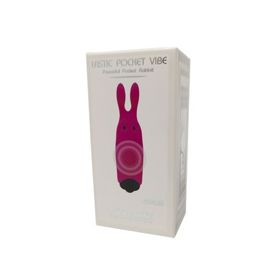 Вібропуля Adrien Lastic Pocket Vibe Rabbit Pink зі стимулюючими вушками AD33421 фото