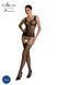 Бодістокінг Passion ECO BS001 One Size black, з доступом, імітація підв&rsquo;язок, флористичний декор SO7065 фото 1
