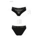 Трусики с широкой резинкой и кружевом Passion PS001 PANTIES black, size S SO4161 фото 6