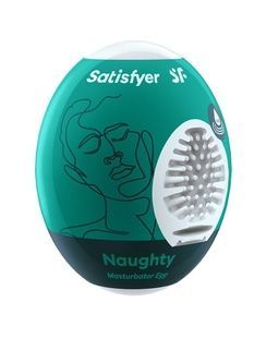 Самозмащувальний мастурбатор-яйце Satisfyer Masturbator Egg Naughty, одноразовий, не потребує змазки SO5523 фото