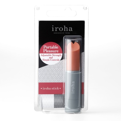 Вибратор-помада IROHA STICK Grey, плавное увеличение мощности SO2011 фото