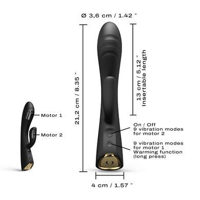 Вібратор-кролик Dorcel FLEXI RABBIT BLACK SO6816 фото