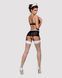 Еротичний костюм покоївки Obsessive Maidme set 5pcs L/XL, бюстгальтер, пояс з фартухом, панчохи, стр SO7291 фото 4