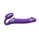 Безремневой страпон с вибрацией Strap-On-Me Vibrating Violet L, диаметр 3,7см, пульт ДУ, регулируемы SO3826 фото 4