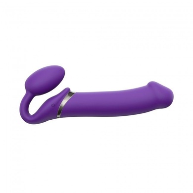 Безремневой страпон с вибрацией Strap-On-Me Vibrating Violet XL, диаметр 4,5см, пульт ДУ, регулируем SO3827 фото