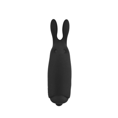 Вібропуля Adrien Lastic Pocket Vibe Rabbit Black зі стимулюючими вушками AD33499 фото