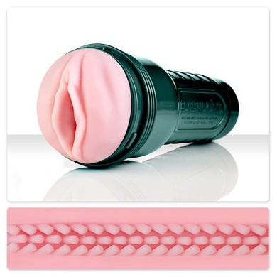 Мастурбатор з вібрацією Fleshlight Vibro Pink Lady Touch, три віброкулі, стимулювальний рельєф F17347 фото