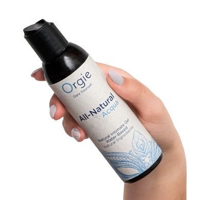 Лубрикант на водной основе Orgie All Natural Acqua, 150 мл, нелипкий, гладкий, натуральный состав SX1495 фото
