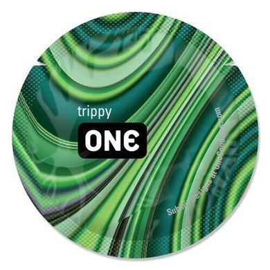 Презерватив ONE Glowing Pleasures, 1 шт, світиться у темряві, зі змащенням SX0747 фото