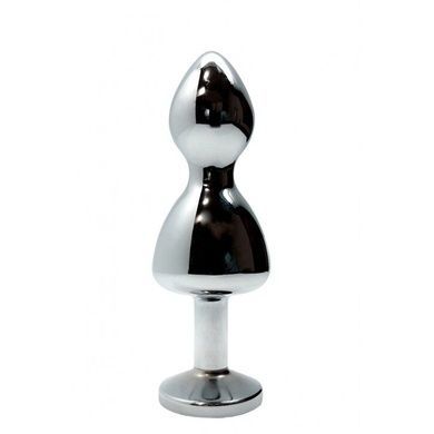 Металлическая анальная пробка Wooomy Lollypop Double Ball Metal Plug Red M диаметр 3,1см, длина 9,4с SO7423 фото