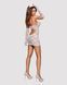 Эротический кружевной костюм медсестры Obsessive Medica dress 5pcs costume L/XL, сорочка, перчатки, SO7293 фото 4