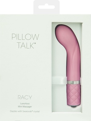 Розкішний вібратор Pillow Talk - Racy Pink з кристалом Сваровські для точки G, подарункова упаковка SO2719 фото