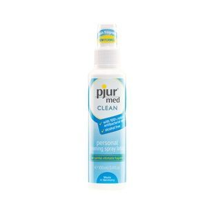 Очищувальний спрей pjur med CLEAN 100 мл для ніжної шкіри та іграшок, антибактеріальний PJ10440 фото