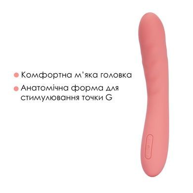 Смарт-вібратор з пульсацією Svakom Ava Neo Peach Pink, 15 режимів роботи, водонепроникний SX1112 фото