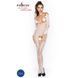 Бодістокінг Passion BS031 white, комбінезон з відкритими грудьми PBS031W фото 2