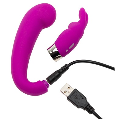 Подвійний вібратор Happy Rabbit G-Spot Clitoral Curve Vibrator FS80252 фото