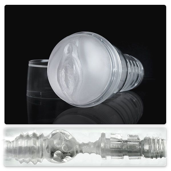 Мастурбатор вагина Fleshlight Ice Lady Crystal, напівпрозорий матеріал і корпус F19006 фото