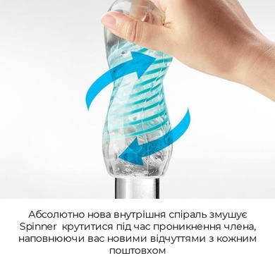 Мастурбатор Tenga Spinner 01 Tetra с упругой стимулирующей спиралью внутри, нежная спираль SO2746 фото