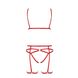 Комплект белья MAGALI SET OpenBra red S/M - Passion Exclusive: стрэпы: лиф, трусики и пояс PS23802 фото 5