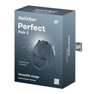 Вібратор на палець та ерекційне кільце 2в1 Satisfyer Perfect Pair 2 SX2168 фото