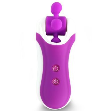 Стимулятор з імітацією оральних ласк FeelzToys - Clitella Oral Clitoral Stimulator Purple SO5066 фото