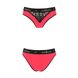 Трусики з широкою гумкою і мереживом Passion PS001 PANTIES red/black, size M SO4168 фото 4