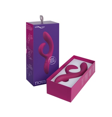 Смарт вібратор-кролик We-Vibe Nova Fuchsia, ергономічний, регульований кут нахилу стовбура SO6930 фото