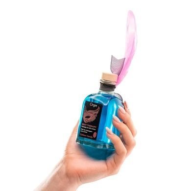 Набор для массажа Orgie &ndash; Sexy Therapy Cotton Candy (100 мл), съедобное разогревающее масло + перышко SX1506 фото