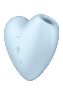 Вакуумний стимулятор-серце з вібрацією Satisfyer Cutie Heart Blue SO6287 фото