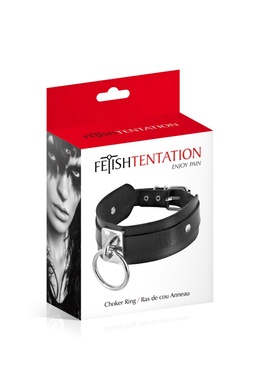 Нашийник c кільцем Fetish Tentation Choker Ring SO4674 фото