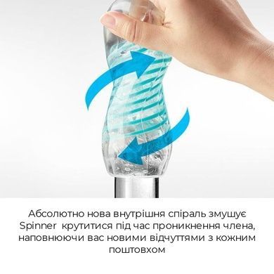 Мастурбатор Tenga Spinner 03 Shell з пружною стимулювальною спіраллю всередині, пружна спіраль SO2748 фото
