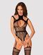 Ажурний бодістокінг з отворами Obsessive Bodystocking G327 black S/M/L, чорний, комбінезон, з доступ SO7248 фото 1