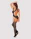 Ажурний бодістокінг з отворами Obsessive Bodystocking G327 black S/M/L, чорний, комбінезон, з доступ SO7248 фото 4