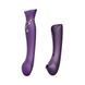 Смартвибратор 3в1 Zalo &mdash; Queen Twilight Purple, пульсирующая жемчужина и вакуум, кристалл Swarovski SO6664 фото 1
