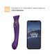 Смартвибратор 3в1 Zalo &mdash; Queen Twilight Purple, пульсирующая жемчужина и вакуум, кристалл Swarovski SO6664 фото 2
