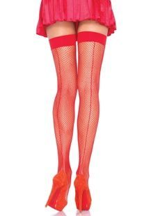 Leg Avenue Backseam Thigh Highs OS Red SO7976 фото