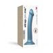 Насадка для страпона Strap-On-Me Mono Density Dildo Blue M, диам. 3,3см, однослойный силикон, гибкий SO3569 фото 3