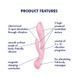 Вибратор-кролик Satisfyer Triple Oh Pink SO7780 фото 7