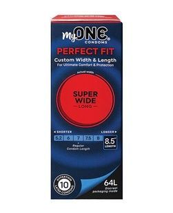 Презервативи MyONE Super Wide & Long 10 шт, картонна коробка SX1255 фото