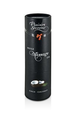 Масажна олія Plaisirs Secrets Coconut (59 мл) з афродизіаками, їстівна, Подарунковаупаковка SO1838 фото
