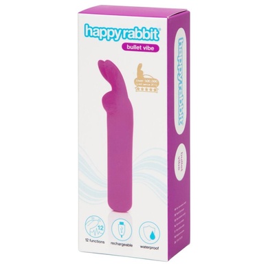 Міні вібратор Happy Rabbit Rechargeable Bullet Purple FS84678 фото