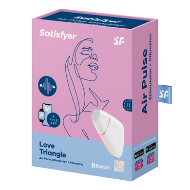 Вакуумный клиторальный стимулятор Satisfyer Love Triangle White SO3896 фото