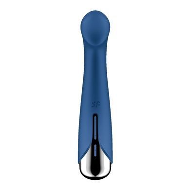 Вібратор з ротацією Satisfyer Spinning G-Spot 1 Blue, плоский майданчик для стимуляції точки G SX0556 фото