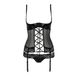 Корсет с открытой грудью NORTH CORSET black S/M - Passion Exclusive, пажи, трусики, шнуровка PS24005 фото 5