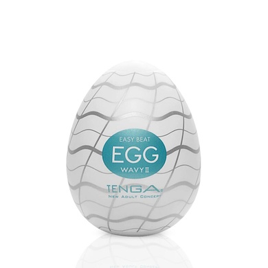 Мастурбатор-яйце Tenga Egg Wavy II з подвійним хвилястим рельєфом SO5487 фото