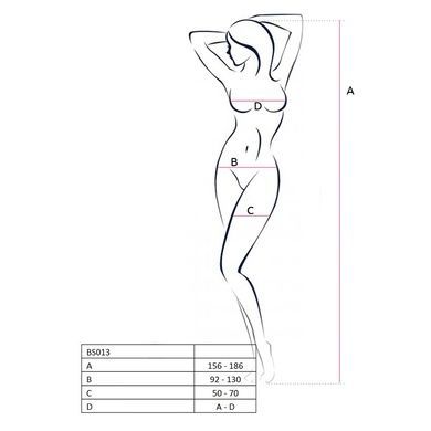 Бодистокинг Passion BS013 white, комбинезон, имитация чулок и пояса PBS013W фото
