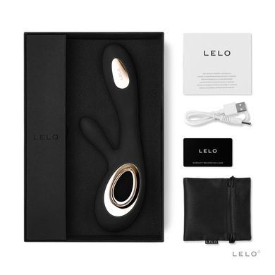 Вибратор-кролик LELO Soraya Wave Black, манящие движения ствола SO8112 фото
